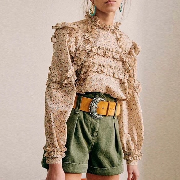 Sezane Tops - SÉZANE Emmy Blouse - Ditsy Floral